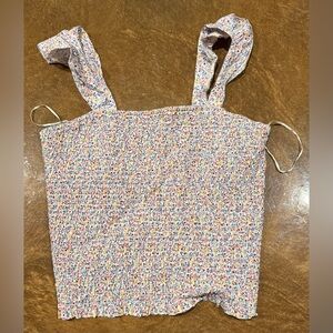 Old Navy Floral Smocked Tank Top